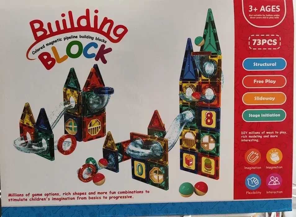 Магнітний конструктор YD2326F з кульками, 73 деталі Building block