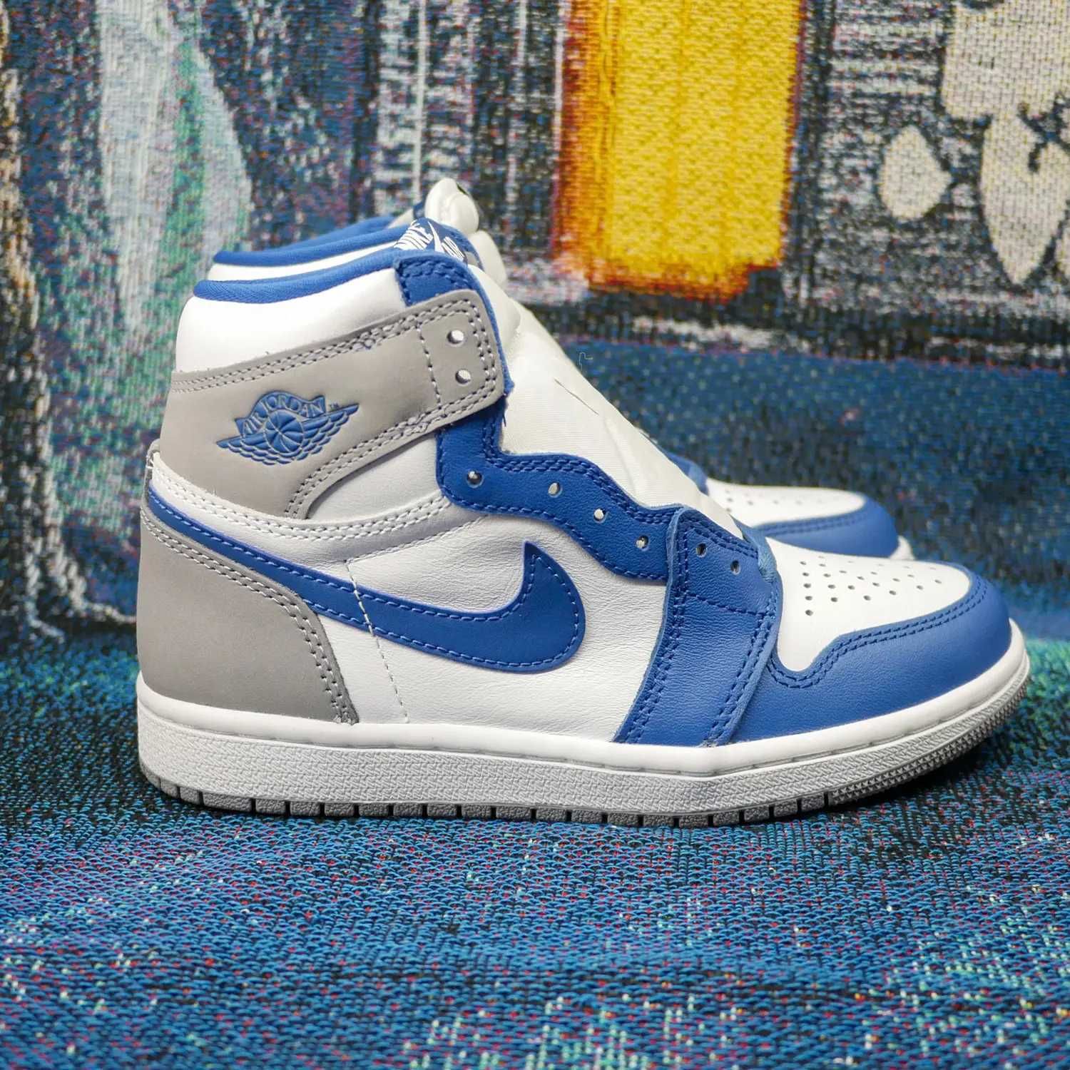 Nowe buty AJ 1/Jordan 1 Retro High True Blue (Niebieski), rozmiar 38