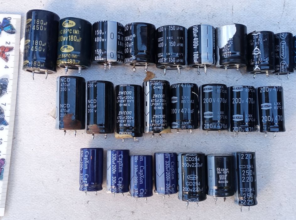 Электролитические конденсаторы на 400 В 150 мкФ 450 В 180 мкФ