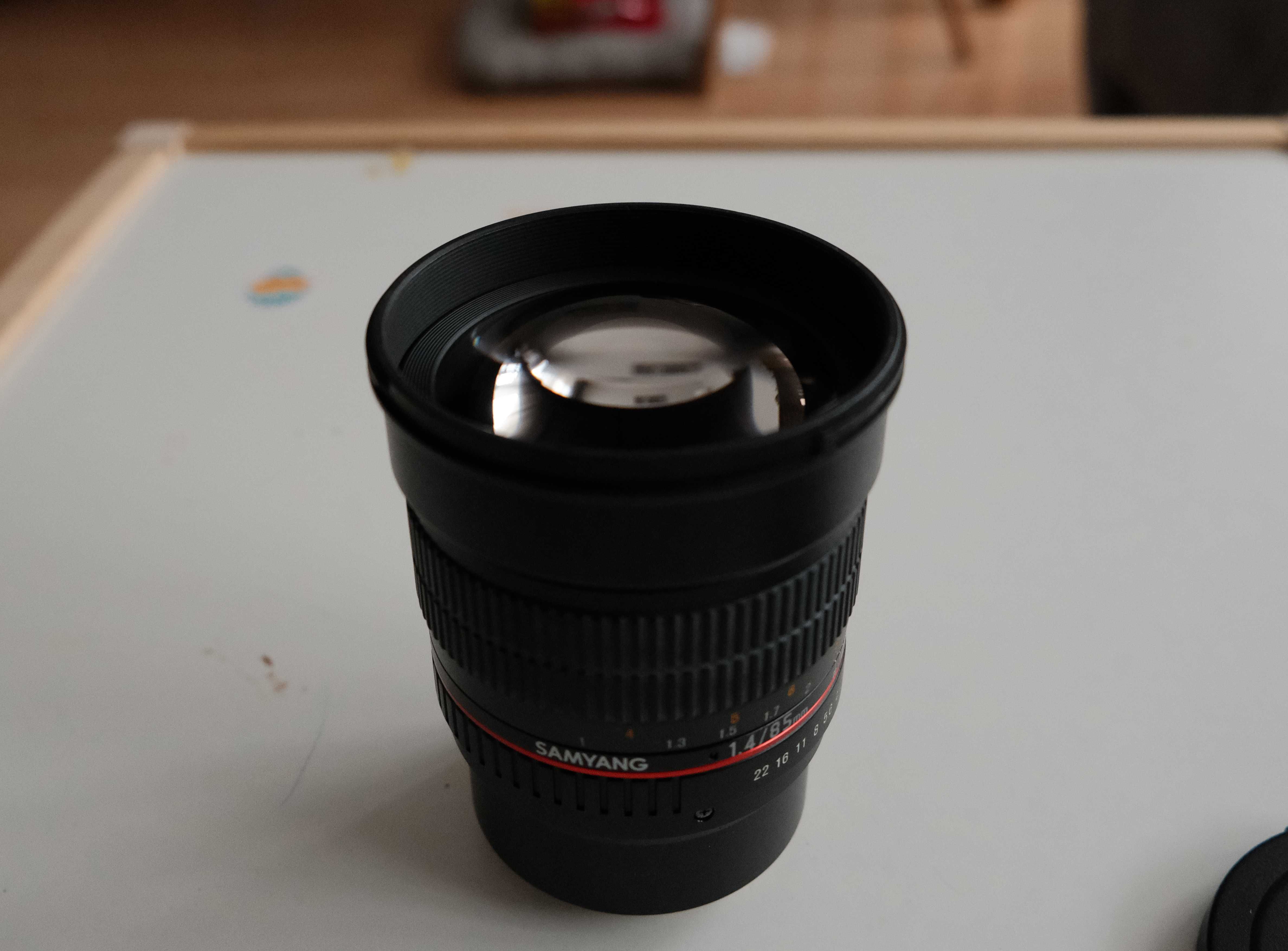 Obiektyw Samyang 85 mm F 1.4 - mocowanie Fuji X - ZADBANY CZYSTY