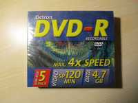 Octron DVD-R (5 pcs slim box) упаковка 5 шт., нові запечатані.