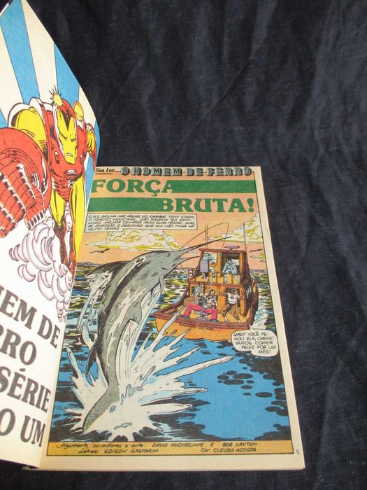 Livro BD Homem de Ferro Edição Encadernada da Mini-Série 1989