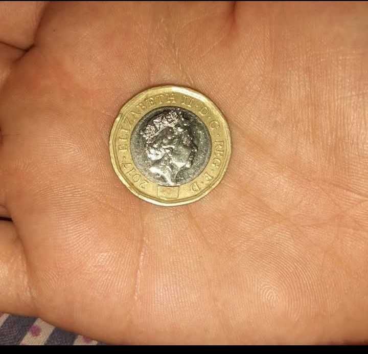 Moeda One pound 2017 Rainha Elizabeth II
