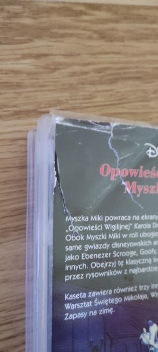 Kaseta VHS, bajka, Opowieść Wigilijna Myszki Miki, Walt Disney