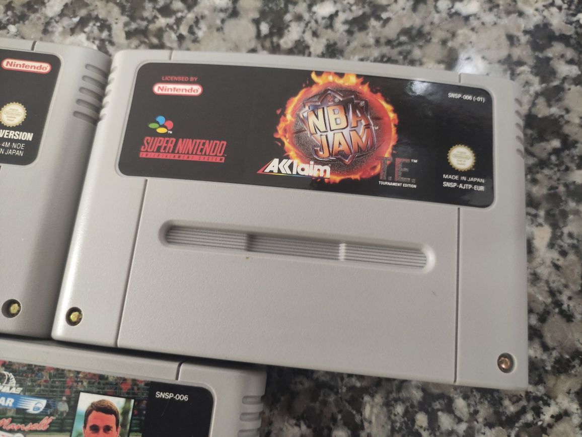 Lote de 3 jogos para Nintendo SNES