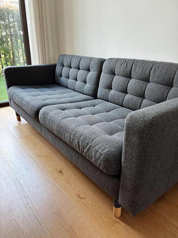 Sofá 3 lugares IKEA LANDSKRONA cinzento escuro