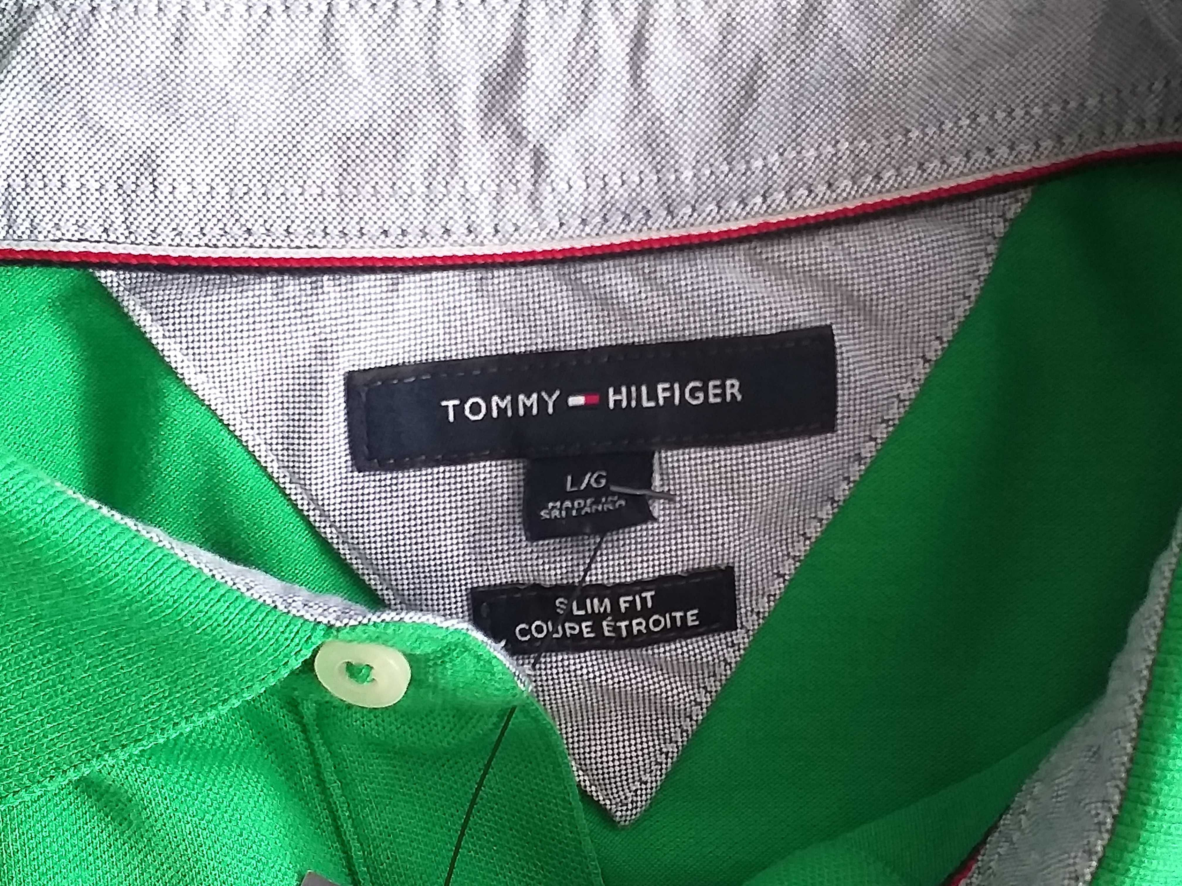 Koszulka polo Tommy Hilfiger L zielona