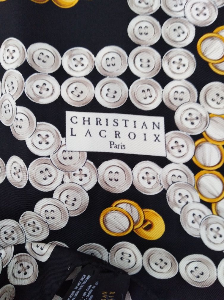 Коллекционный шелковый платок Christian Lacroix Paris.