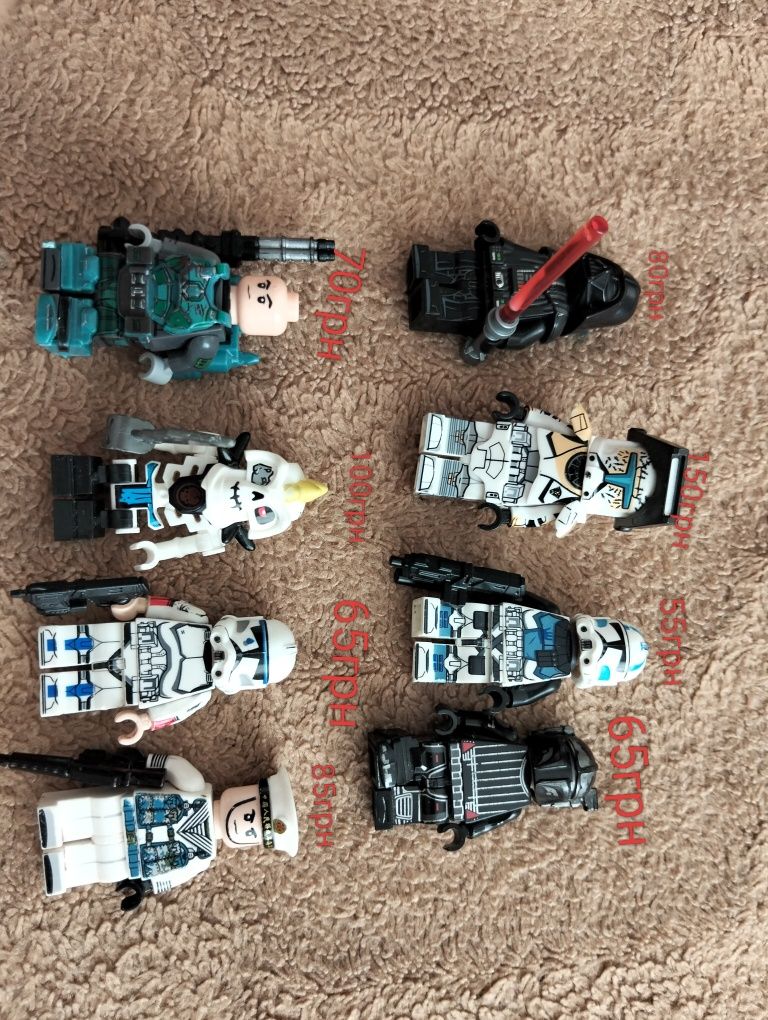 Фігурки лего Star Wars і ніндзяго Б/У