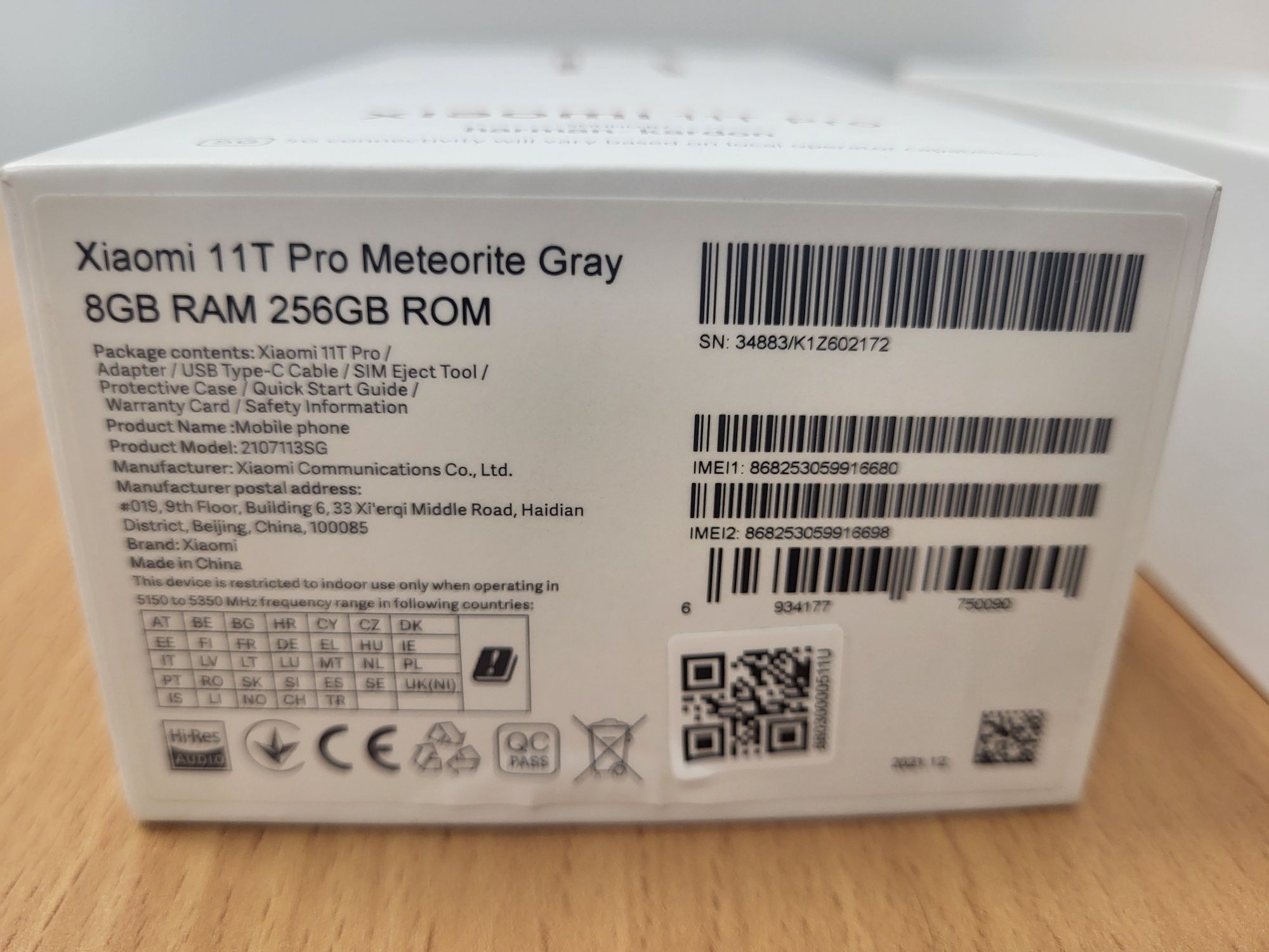Xiaomi 11T Pro 8GB/256GB - stan idelany!