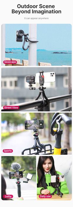 Uchwyt wyginany Ulanzi FT-01 statyw Octopus elastyczny do telefonu