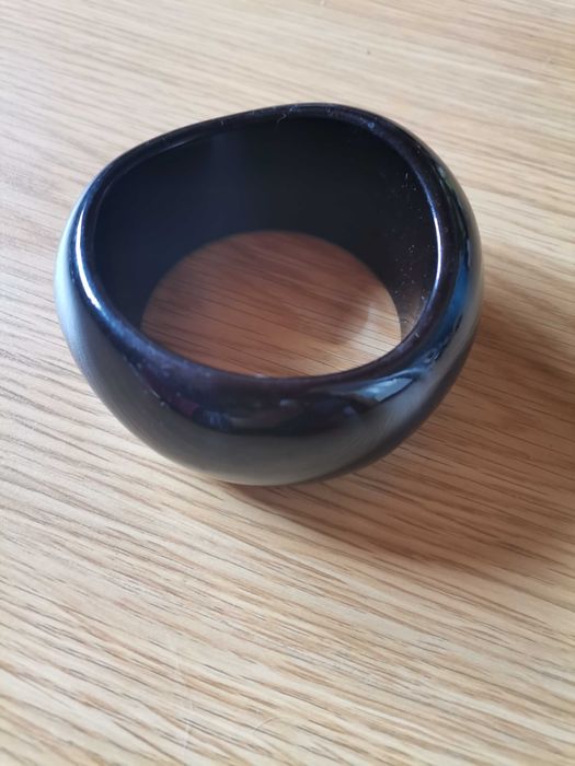 Pulseira preta grossa lollipop vintage retro