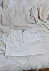 Spódniczka damska jeans biała .r46