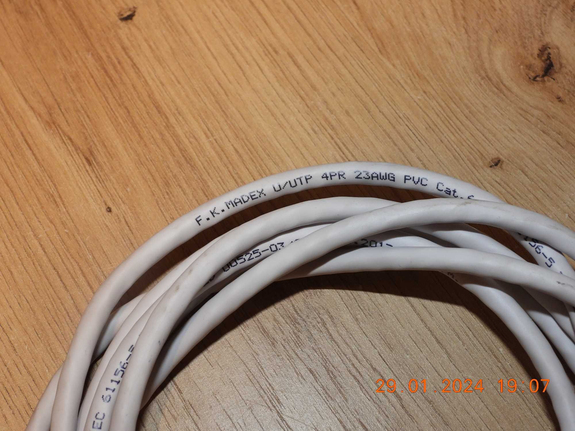 Kabel sieciowy  LAN ETHERNET RJ45 - 3m