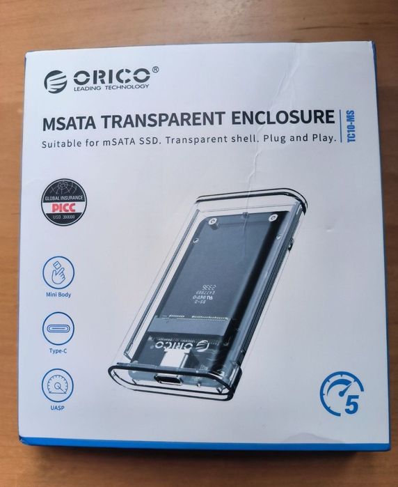 mSata Orico, якісний, зовнішній адаптер