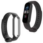 Pasek Silikonowy Do Xiaomi Mi Band 7 - Black