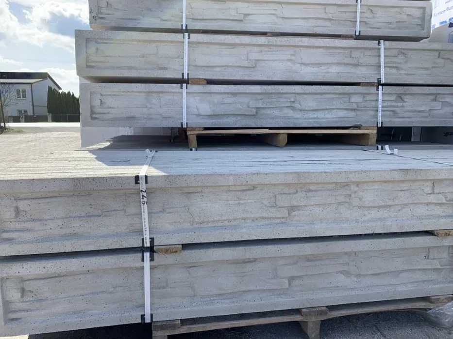 Podmurówka betonowa 5x25x246cm / 5x25x251cm PRODUCENT wzory