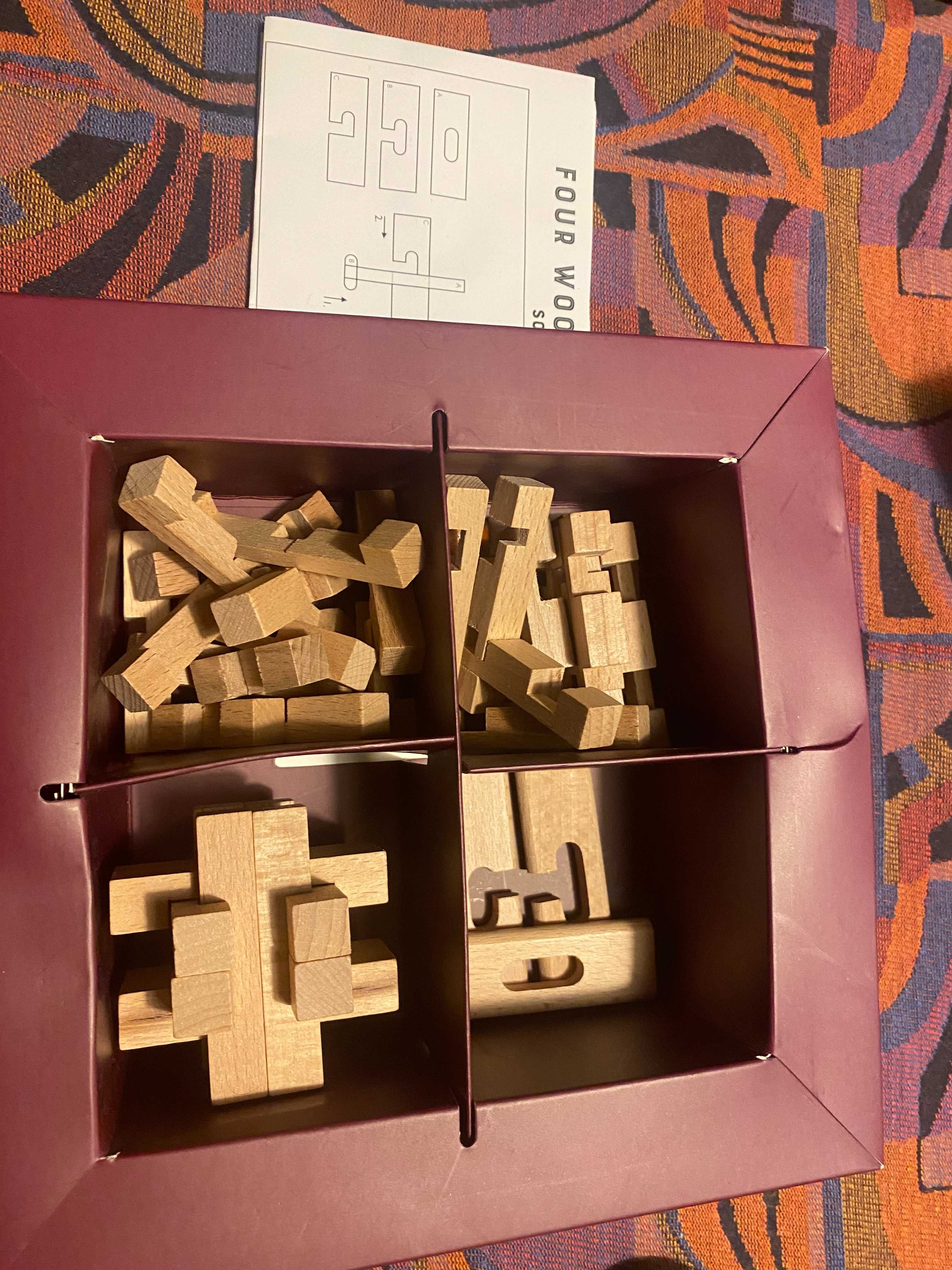 Gra, prezent drewniane puzzle układanka