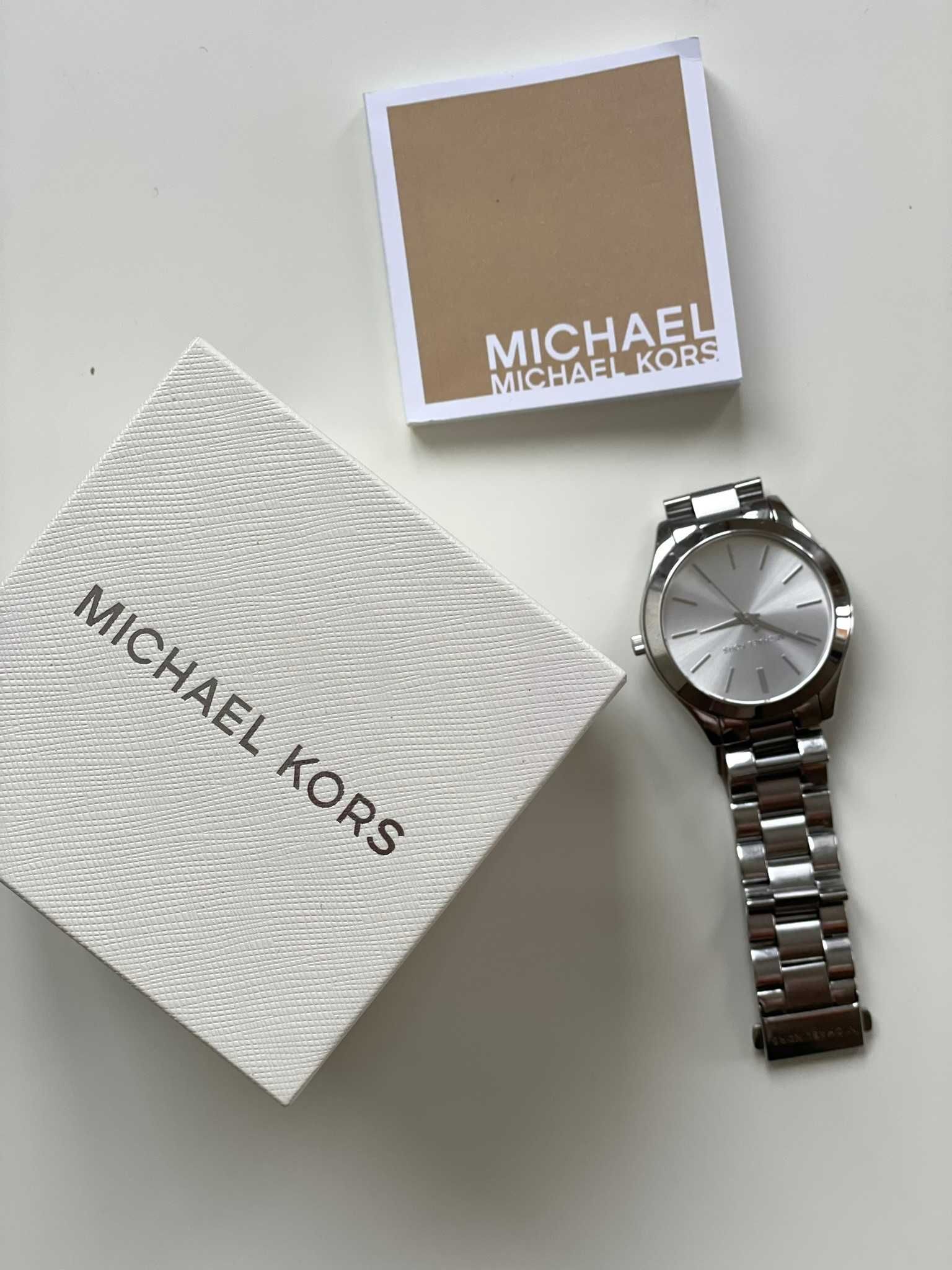 Годинник MICHAEL KORS  оригінал!!! жіночий сріблястий з браслетом