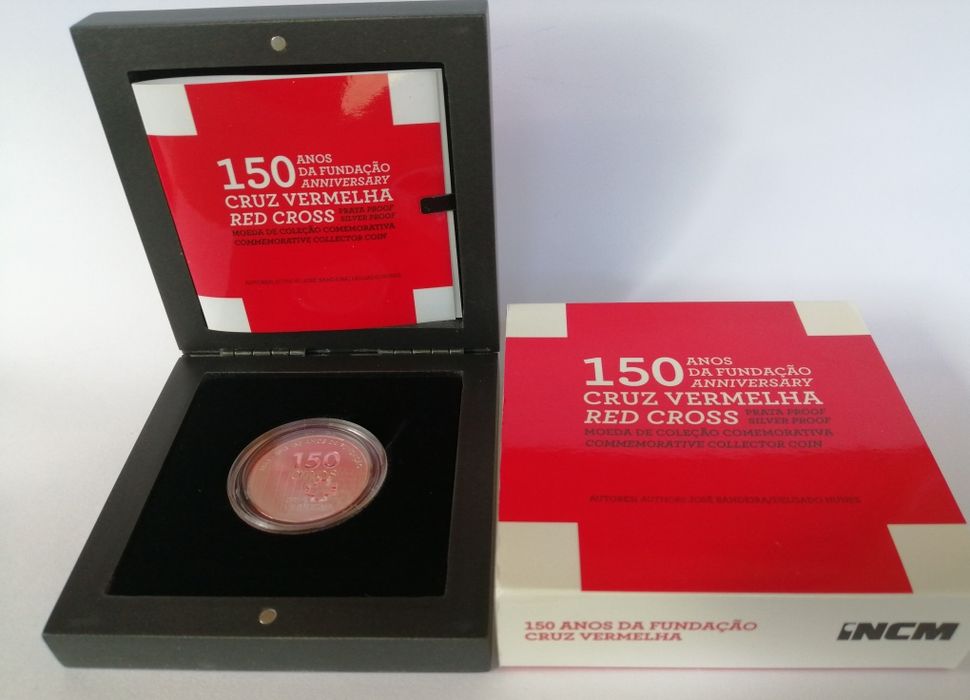 2,5€ Proof Prata, 150 Anos da Cruz Vermelha Portuguesa