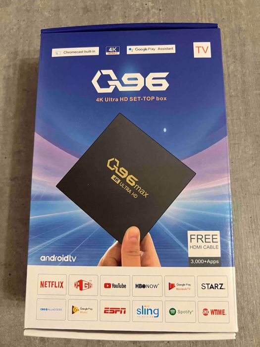 TV-приставка ТБ Q96 MAX HONGTOP Wi-Fi 4K Смарт ТБ, SmartTV