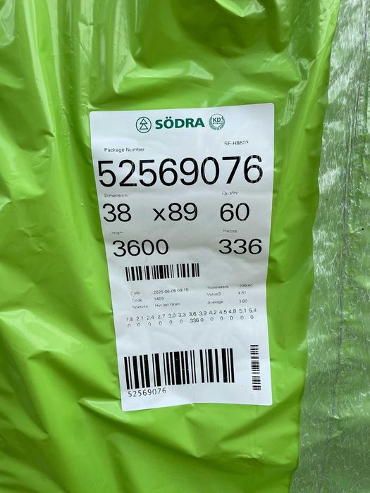 Kantówka domki skandynawska 38x89 świerk 4,8m 3,6m 3m suszona strugana