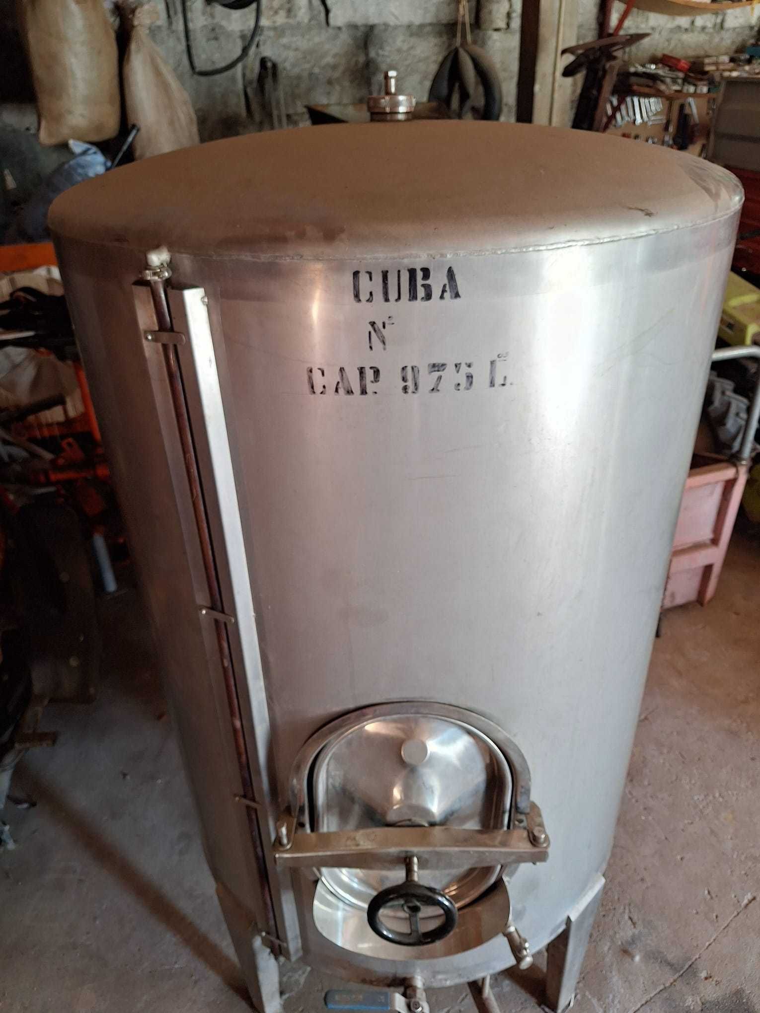 Cuba de inox 1000L