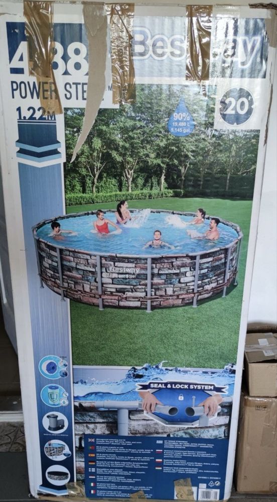 Basen stelazowy 488 x 132 Pompa piaskowa