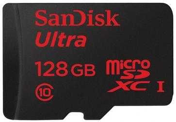 SanDisk Ultra 128GB microSDXC Memory Card With Adapter