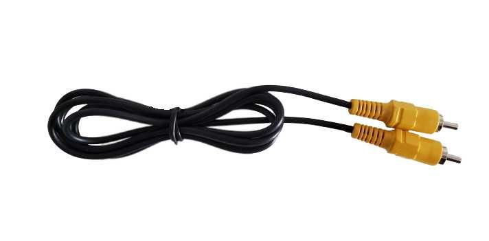 Kabel audio 2x RCA złącza męskie, czarny długość 1.2m