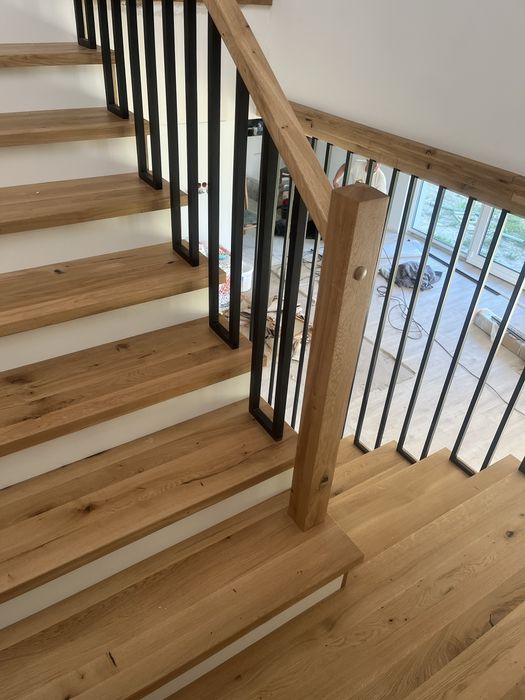 Schody na beton dębowe jesionowe