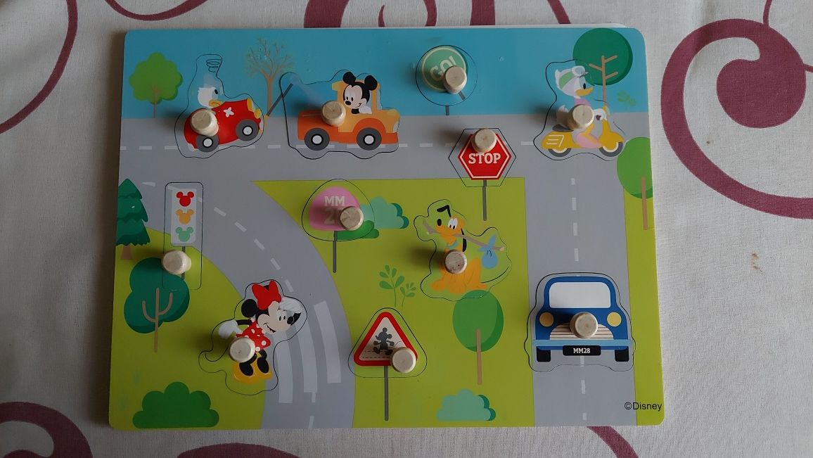 Puzzle drewniane Mickey Disney baby