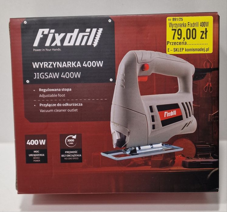 NOWA wyrzynarka FIXDRILL  JIGSAW 400W Komis Madej Czeladź
