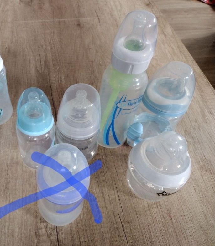 Zestaw butelek używane 5 sztuk