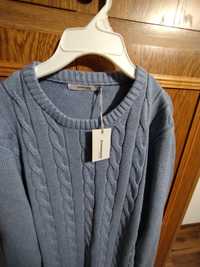 Nowy bawełniany sweter marki Dressman L