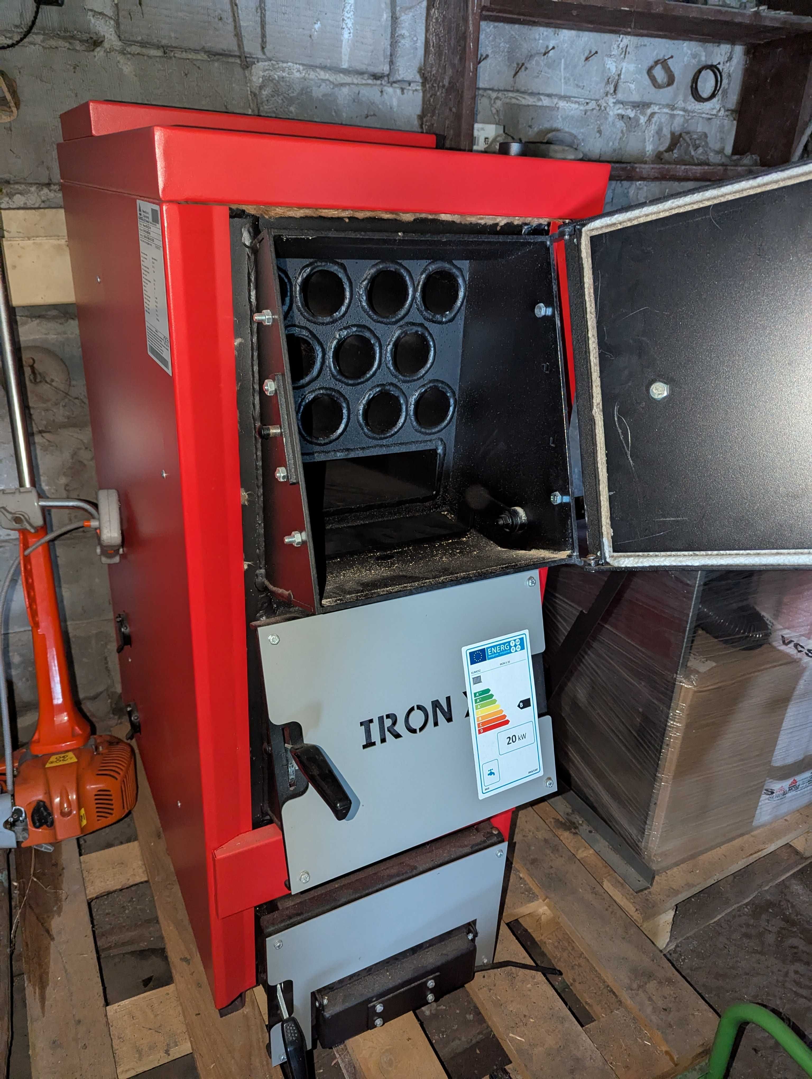 Klimosz Iron X 20kW - Kocioł zasypowy na drewno i węgiel