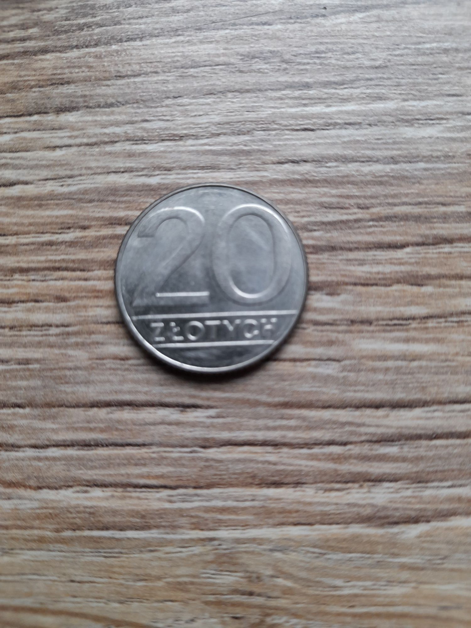Moneta prl 20zl  ricznik 1989r rzadki