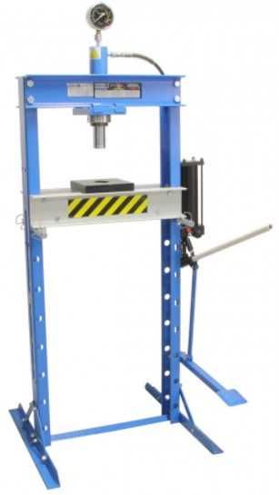 Prensa Hidráulica c/ Manómetro e Pedal c/ 20 Ton com pé alto JL20
