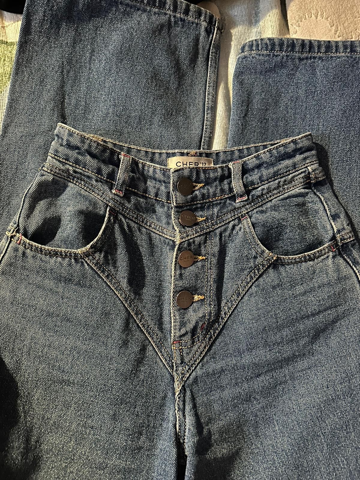 Прямые джинсы с пуговицами cher17