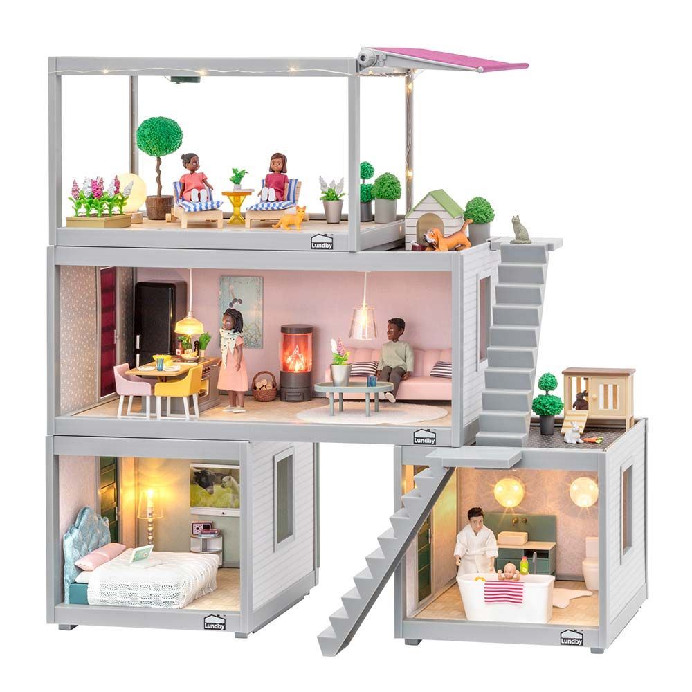 Domek dla lalek pokój 22 cm zabawka dla dzieci odgrywanie ról Lundby