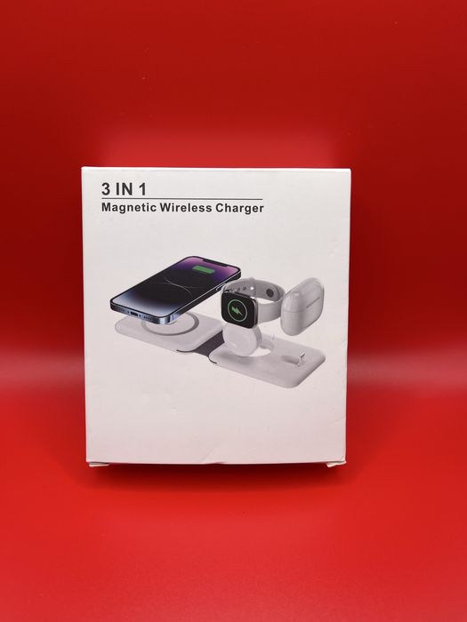 Магнітна Бездротова Зарядка 3-в-1 | Magnetic Wireless Charger