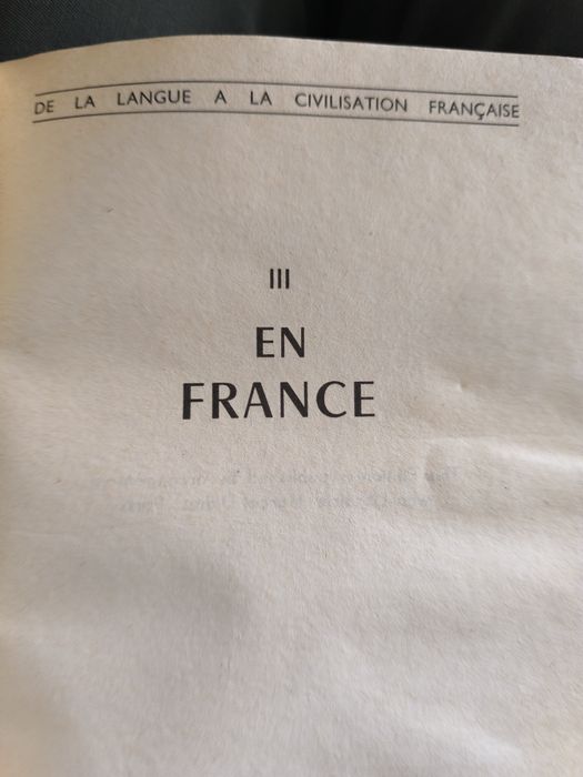 En France de la langue a la civilisation française.