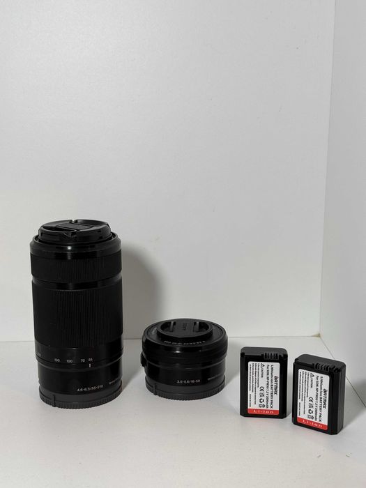 Sony Nex-7 com duas lentes e duas baterias