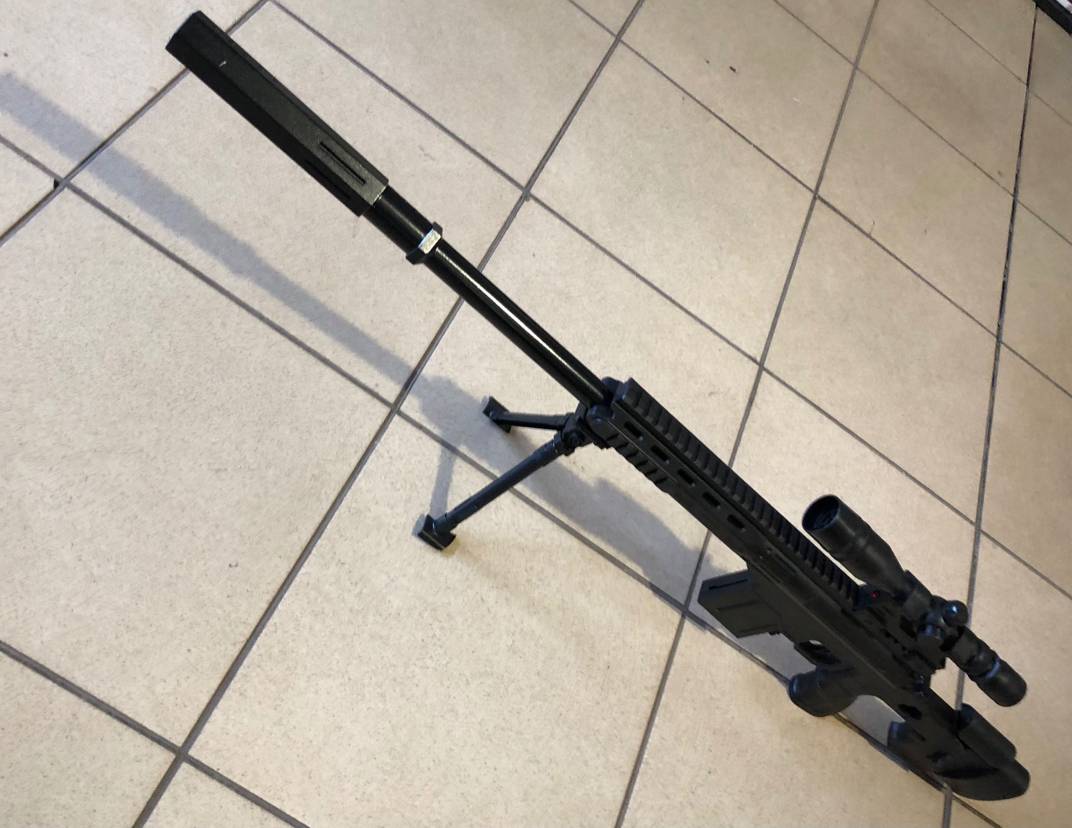 Снайперская винтовка AWM 88 см,лазерный прицел,сошки