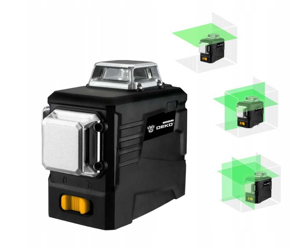 Nowoczesna POZIOMICA LASEROWA 360° Płaszczyznowa 3D Laser (WYPRZEDAŻ)