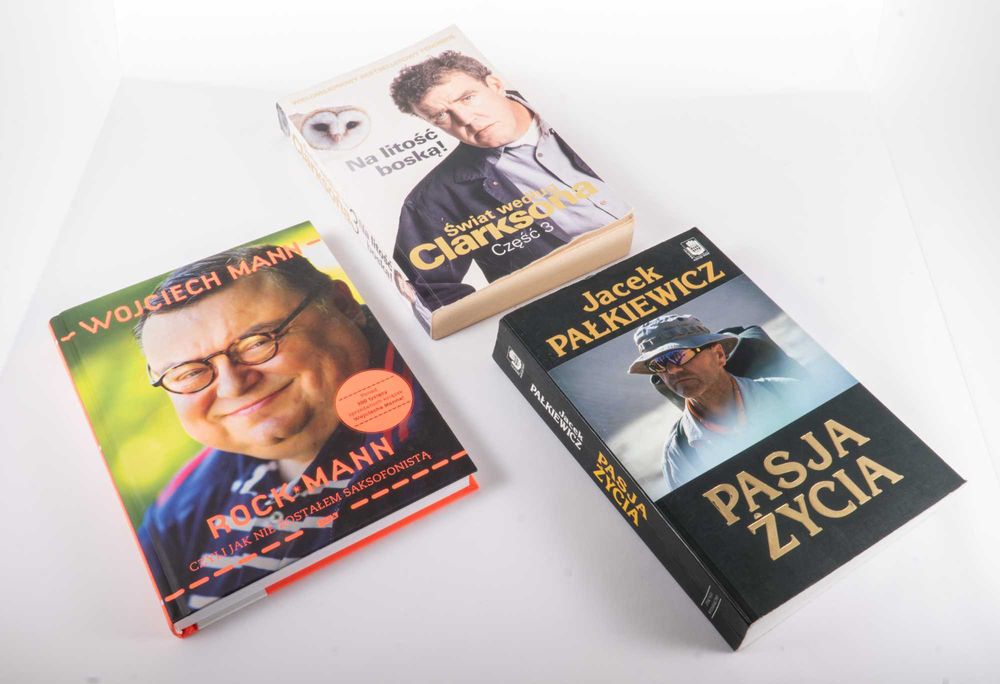 Zestaw 3 książek - Wojciech Mann / Palkiewicz / Clarkson