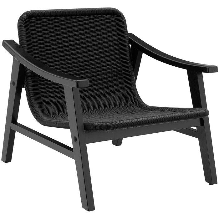 Krzesło rattanowe Treviso czarny OUTLET