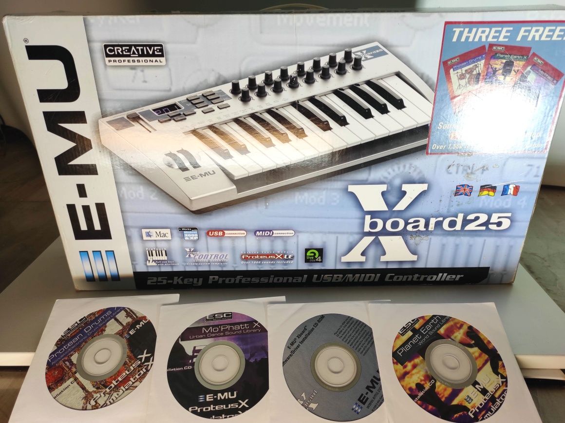 E-mu X board 25 klawiatura MIDI