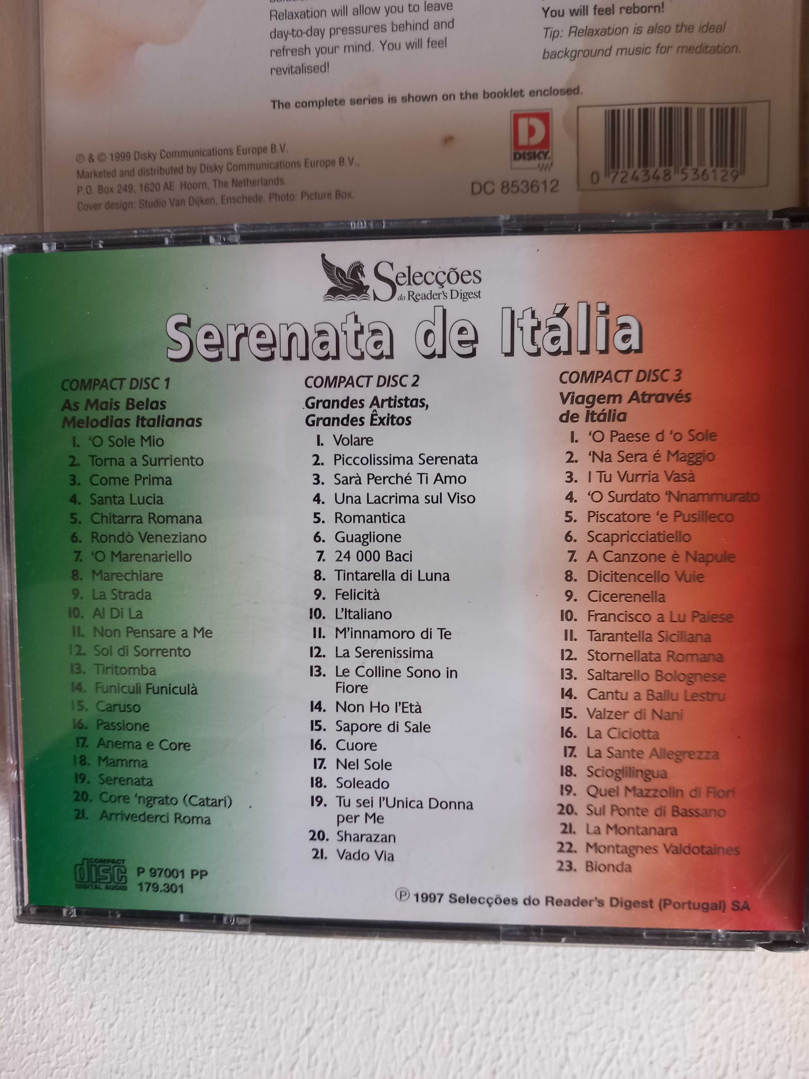 CD relaxion with violin; serenta de Itália