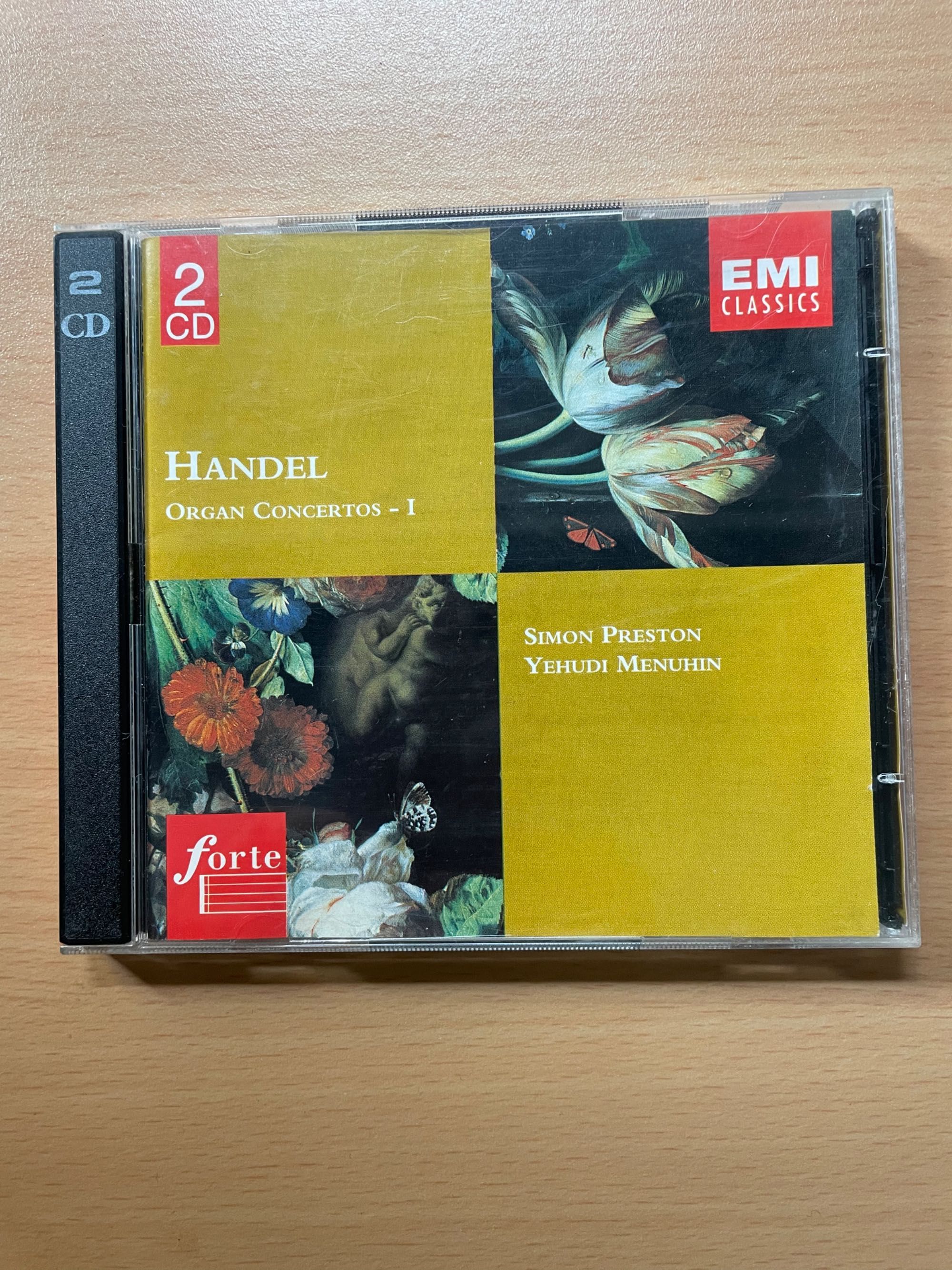 CD duplo Händel Organ Concertos - Preston/Menuhin